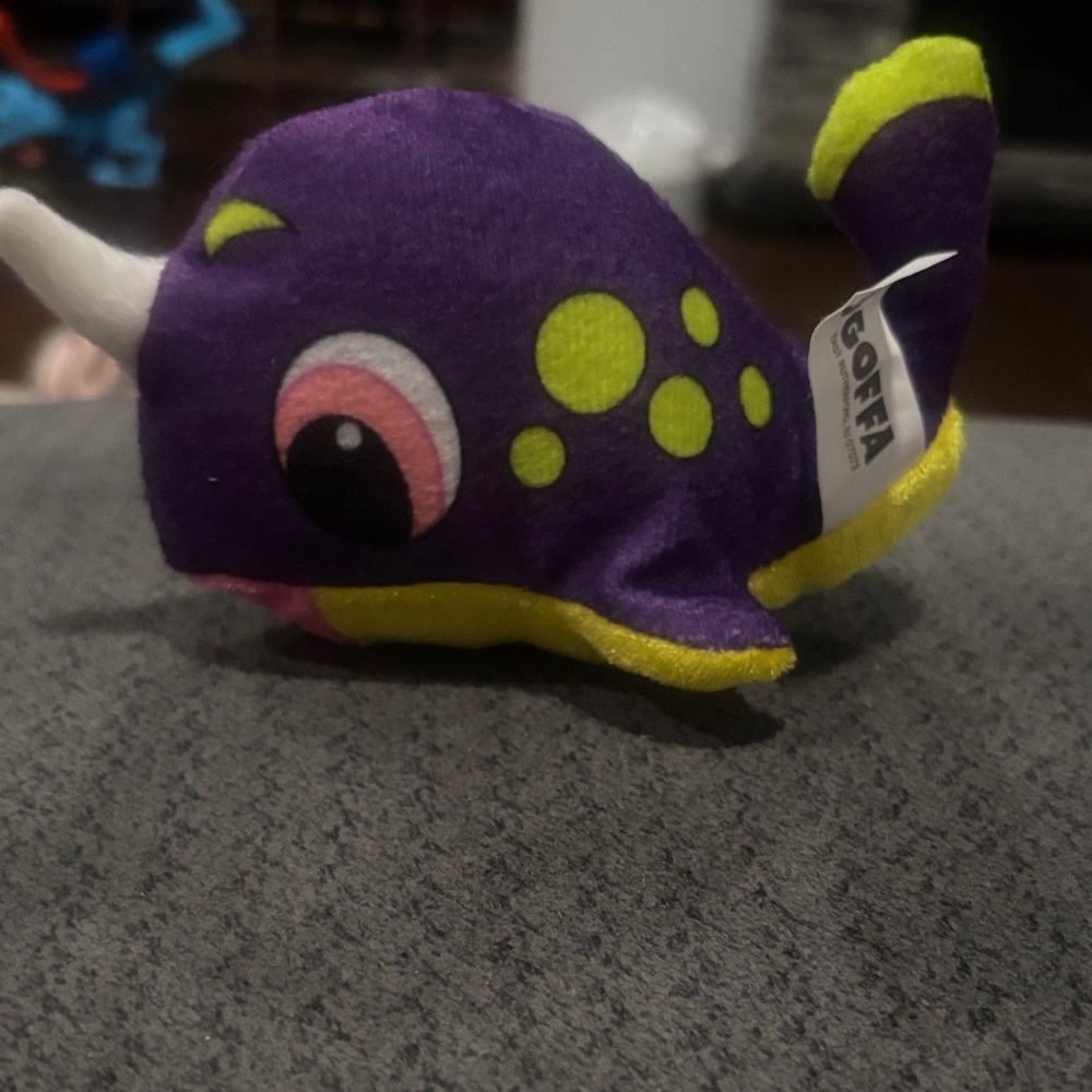 🟢10/$10 - Purple and Green Plush Narwhal